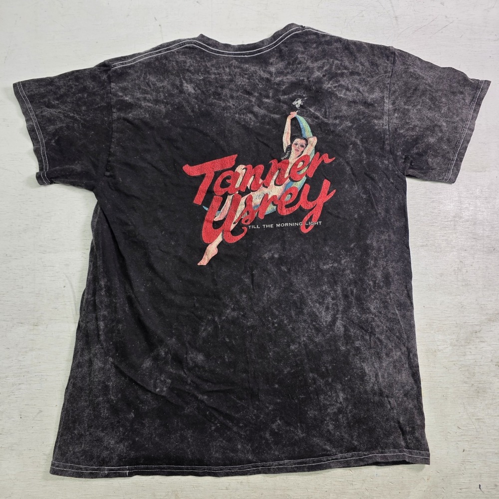 Tanner Usrey Till The Morning Light T-Shirt Mens Black Country Music Merch VG - Picture 4 of 7